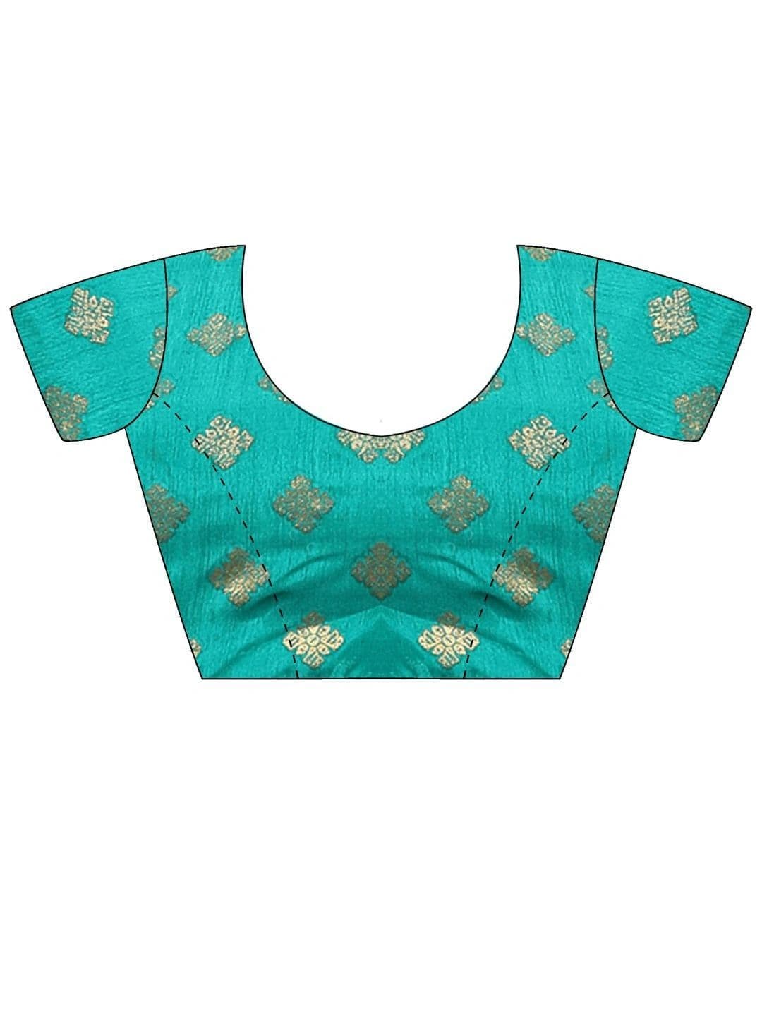 Anouk Floral Zari Designer Banarasi Saree thumbnail 7