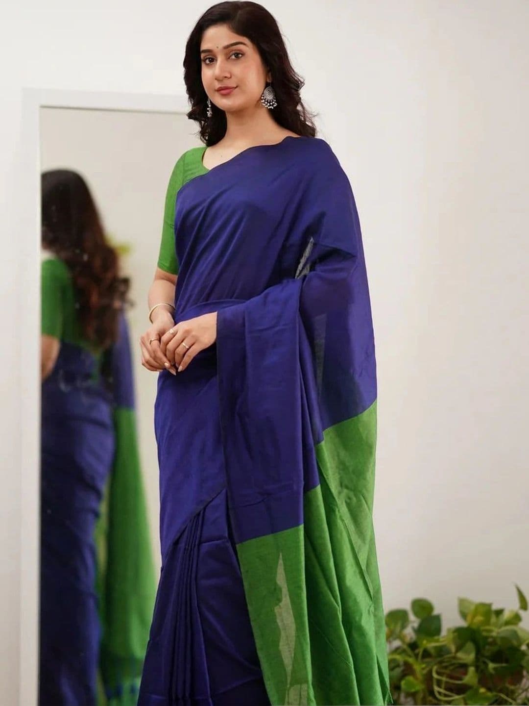 MRITTIKA LOOMS Pure Cotton Saree thumbnail 3
