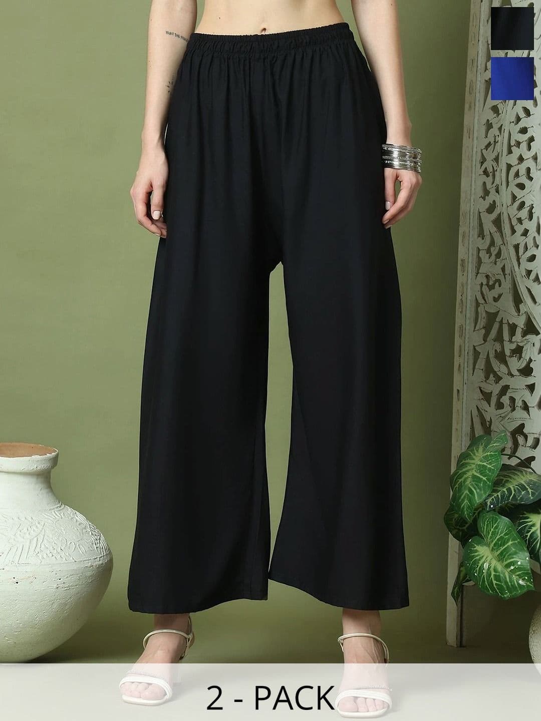 KALINI Women 2 Ethnic Palazzos - view 1