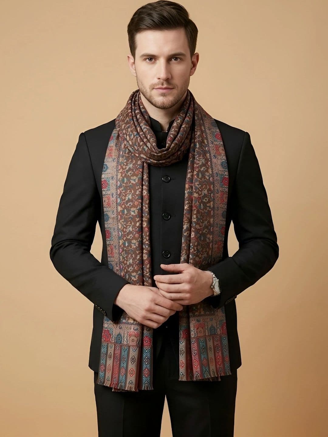 MUFFLY Men Printed Stole thumbnail 2