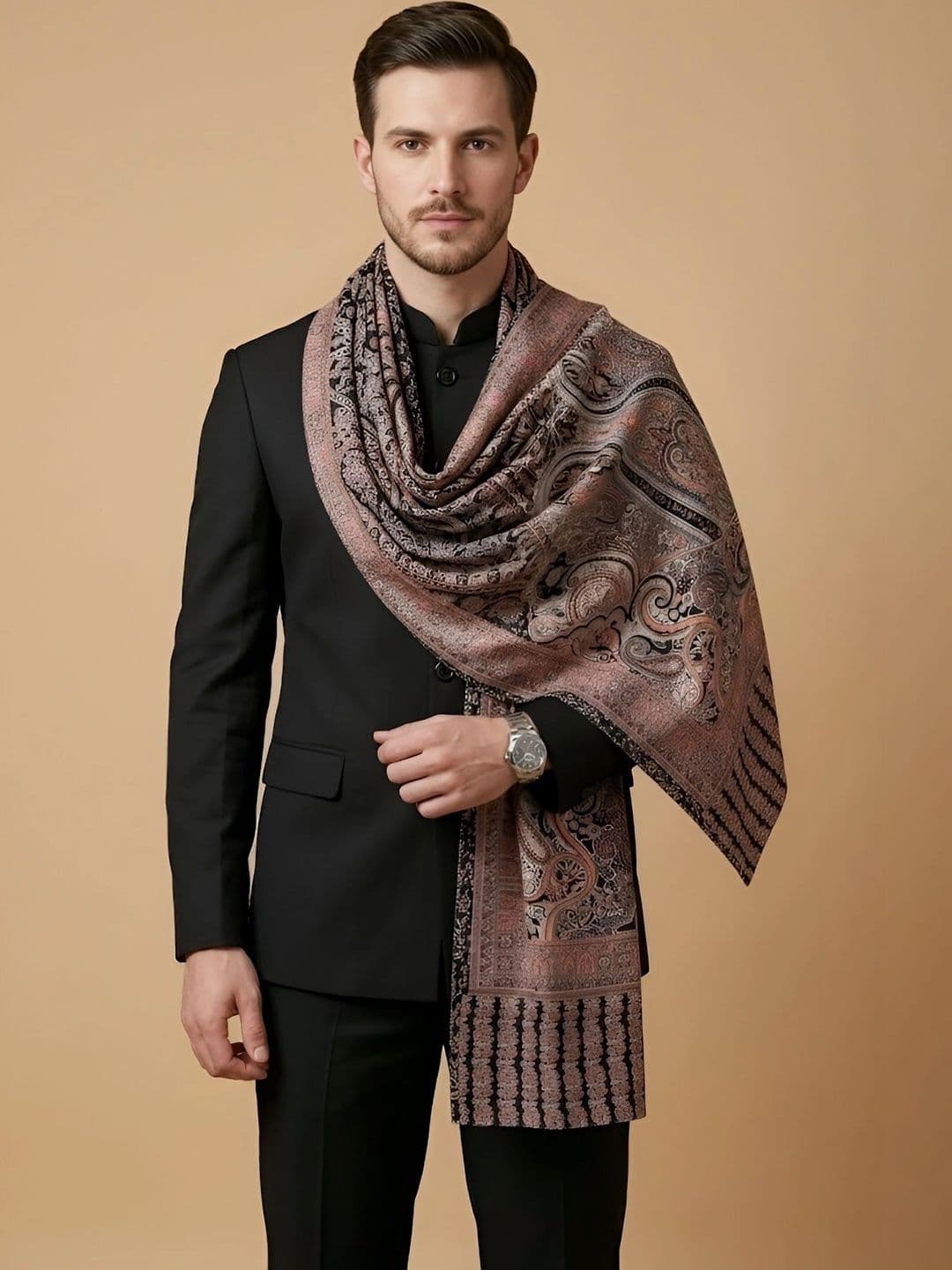 MUFFLY Men Printed Stole thumbnail 3
