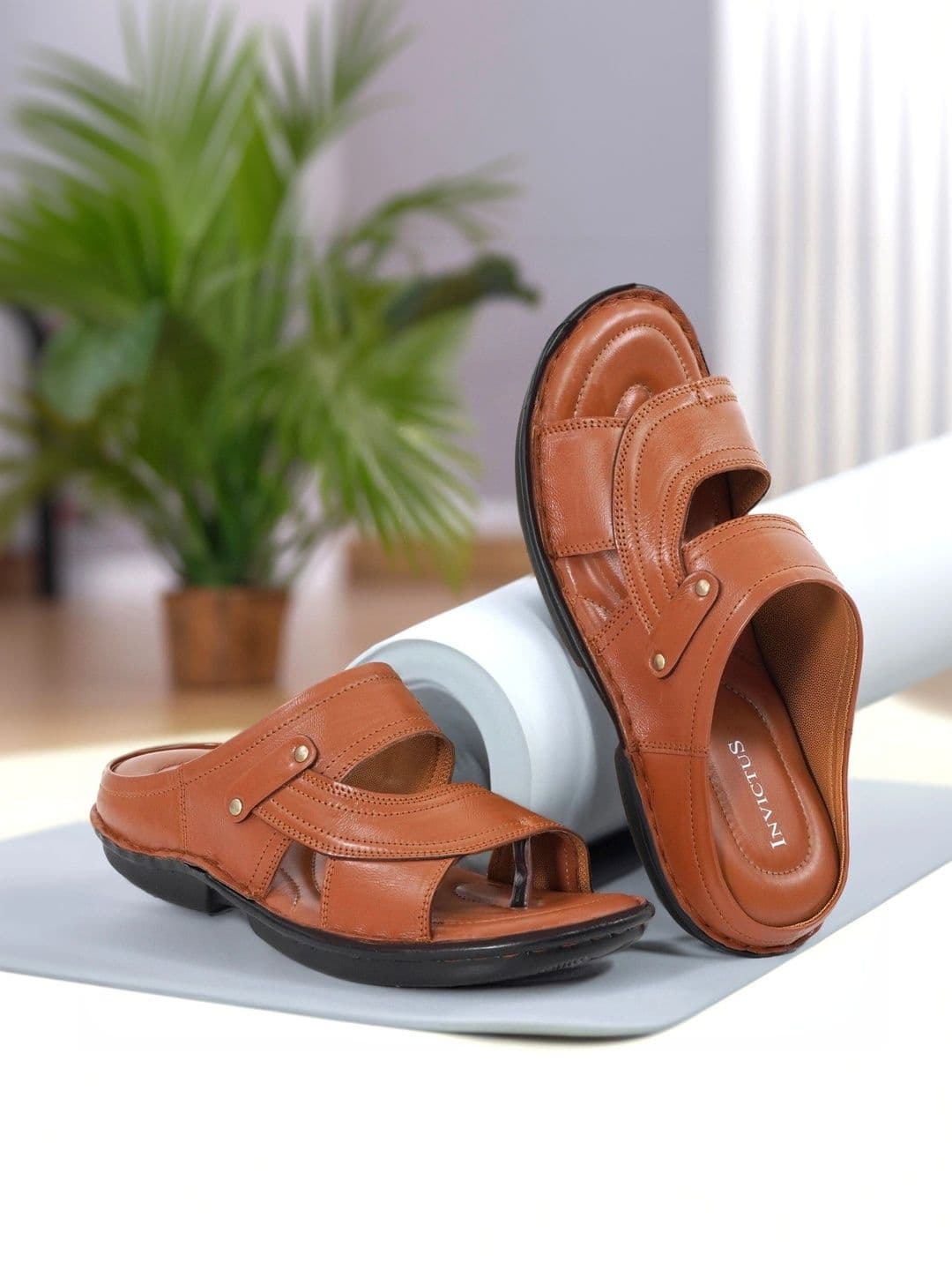 INVICTUS Men Leather Comfort Sandals - view 1