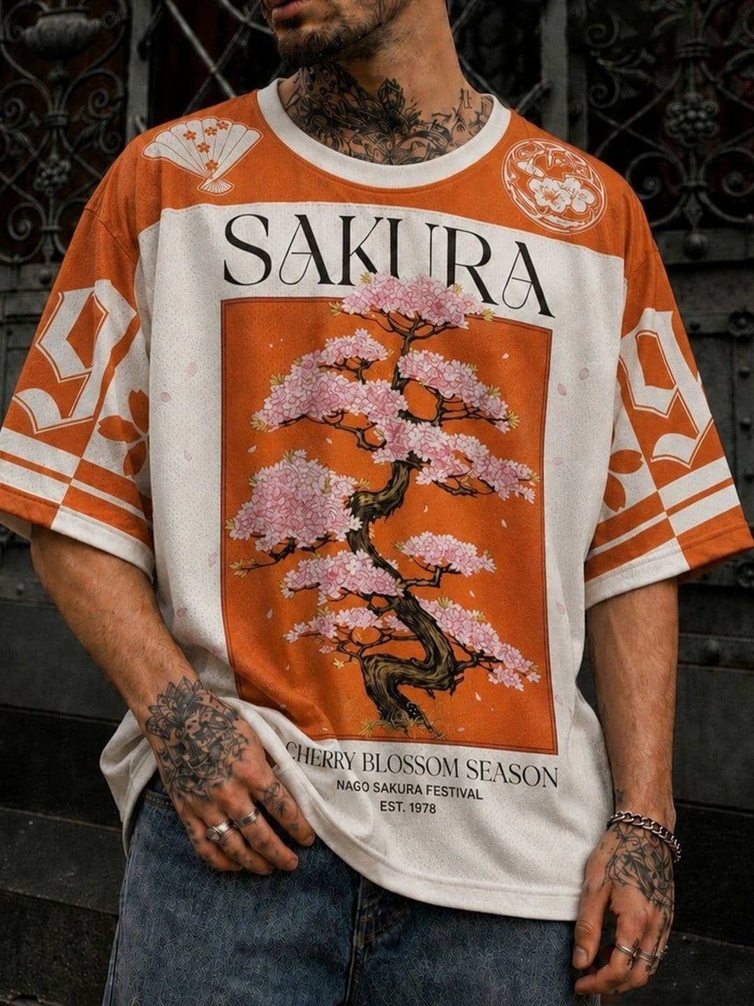 Force Men Floral Printed T-shirt thumbnail 4