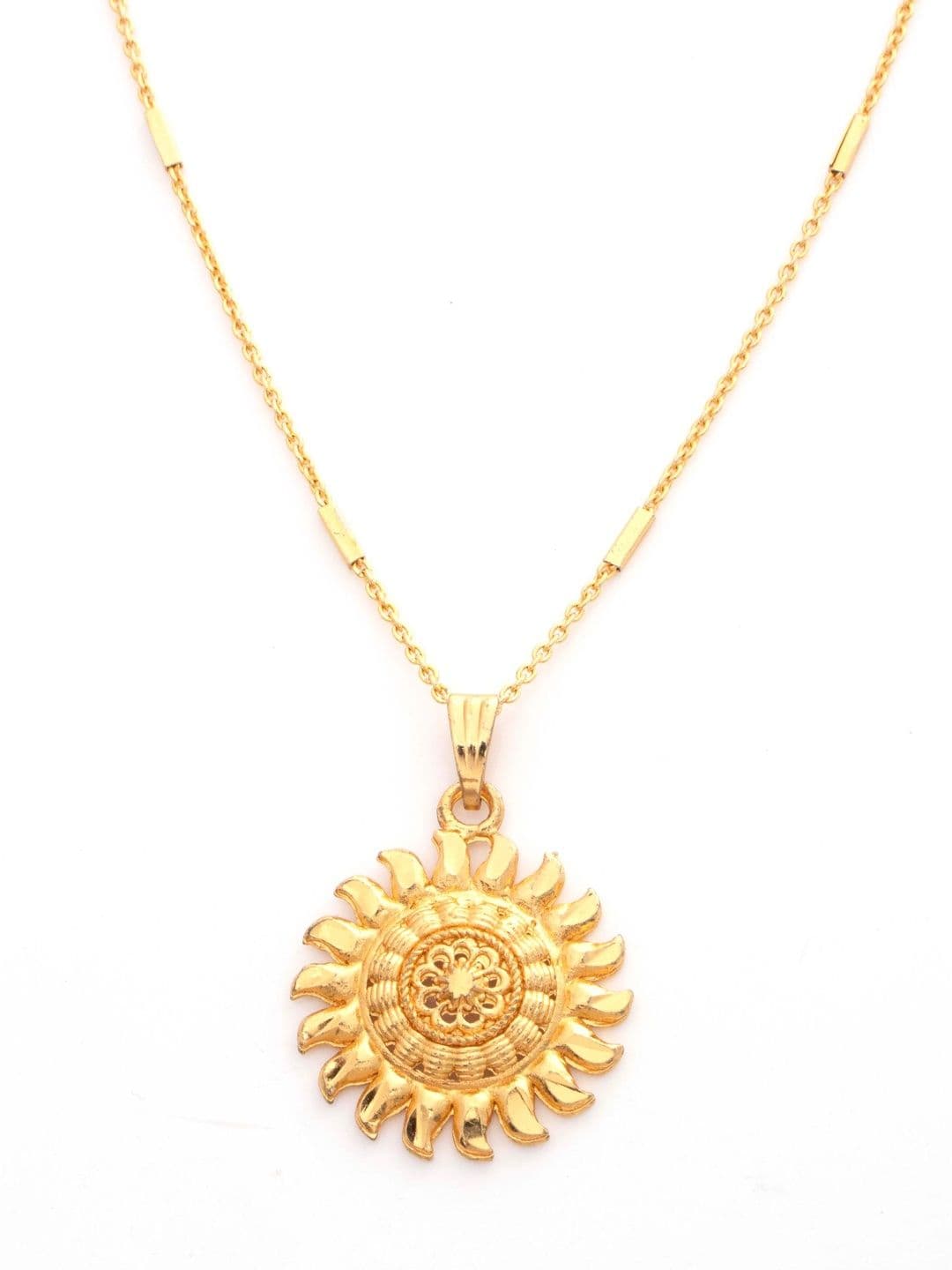 Dency Unisex Brass Gold-Plated Necklace thumbnail 3