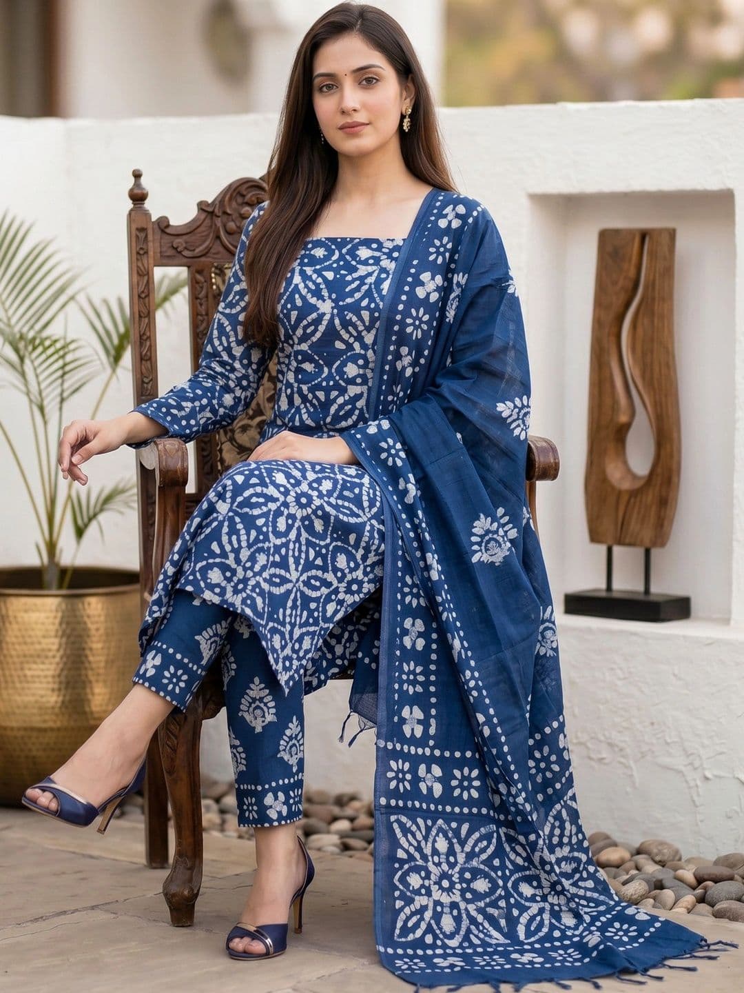 Mollika Printed Unstitched Dress Material thumbnail 5