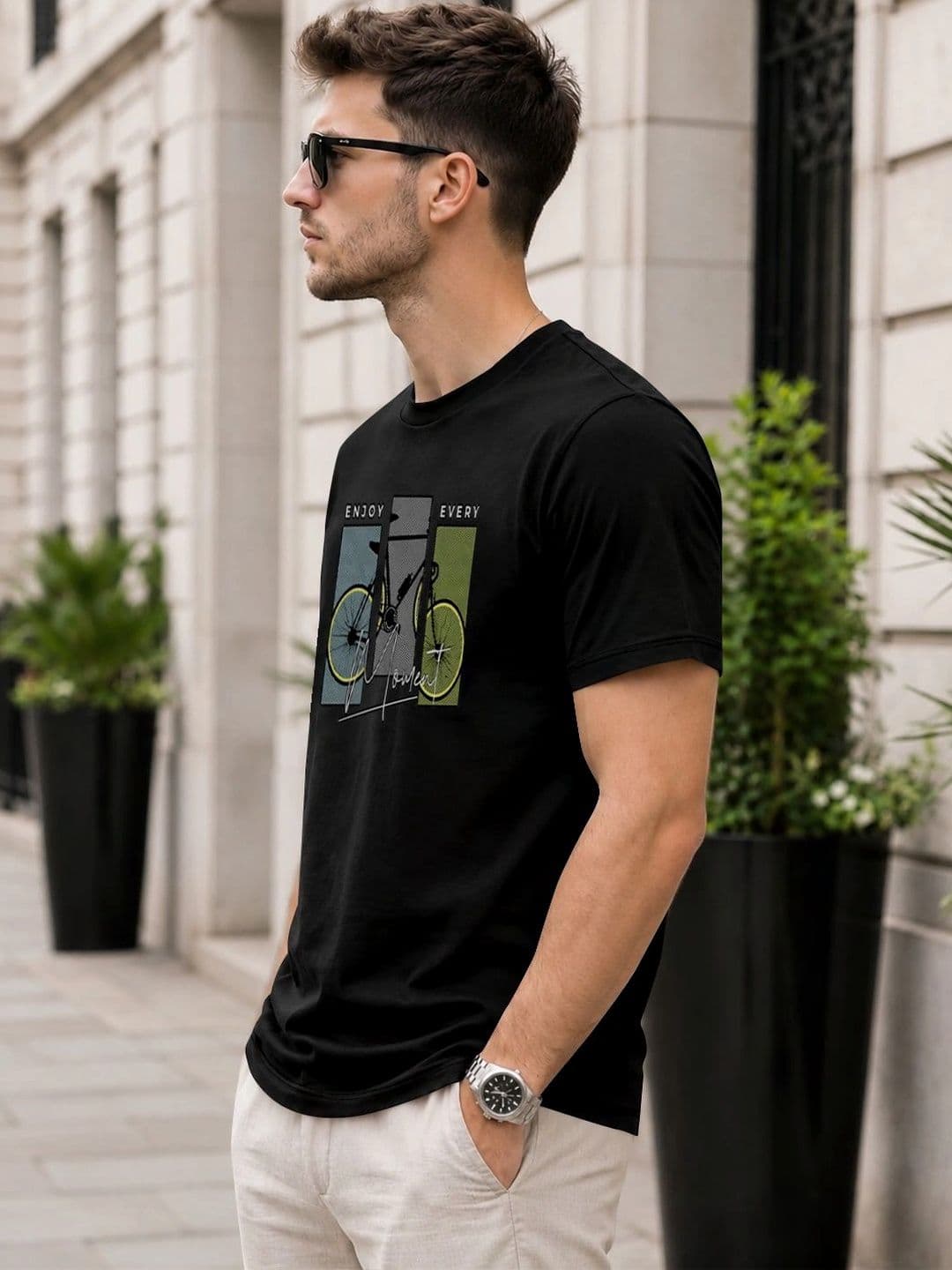 KAJARU Men Printed T-shirt thumbnail 3