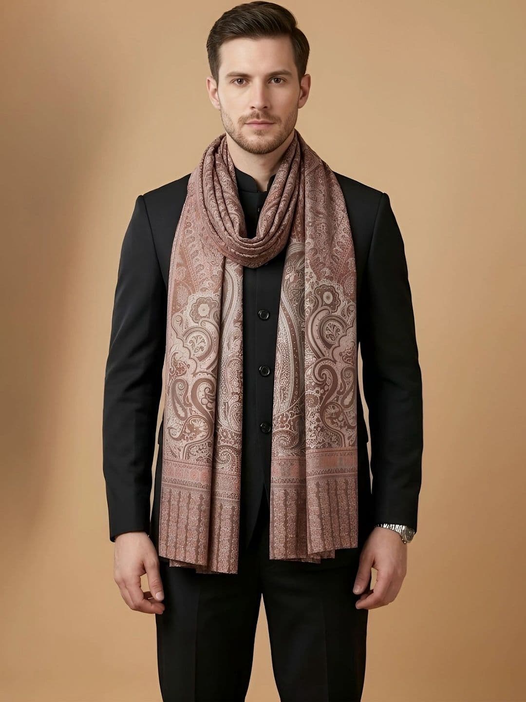 MUFFLY Men Printed Stole thumbnail 5
