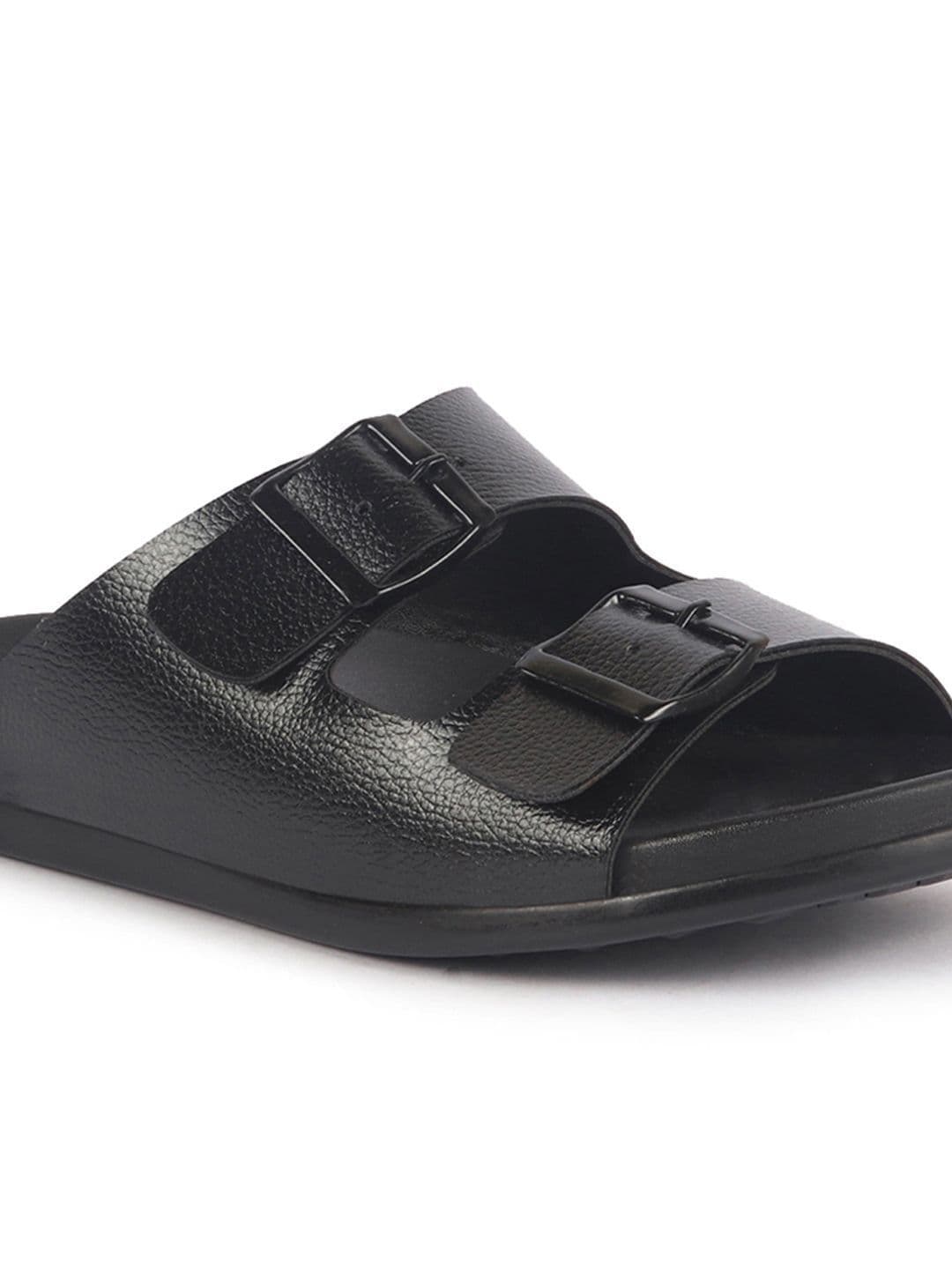 FAUSTO Men Comfort Open Toe Multi Adjustable Strap Slip On Sandals thumbnail 4
