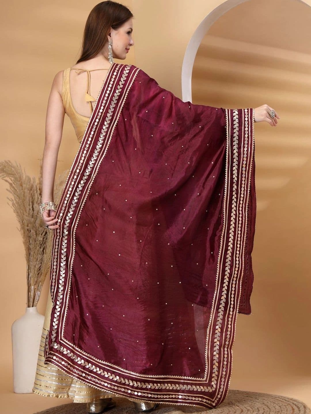 KALINI Dupatta with Sequinned thumbnail 2