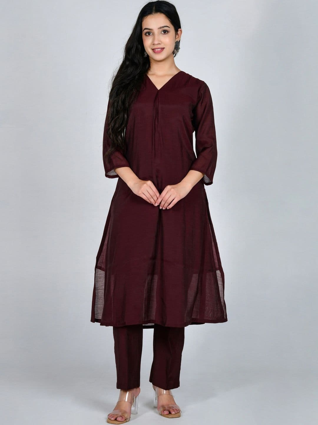 YOJINI Women Regular Kurta with Trousers & With Dupatta thumbnail 5