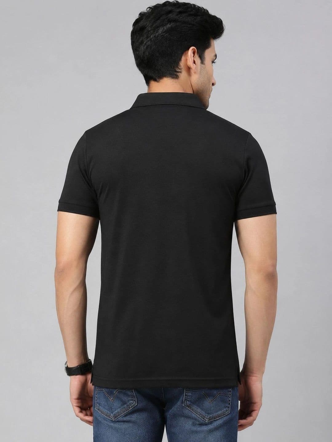 Sys Textile Men Cotton Polo Collar Short Sleeves T-shirt thumbnail 6