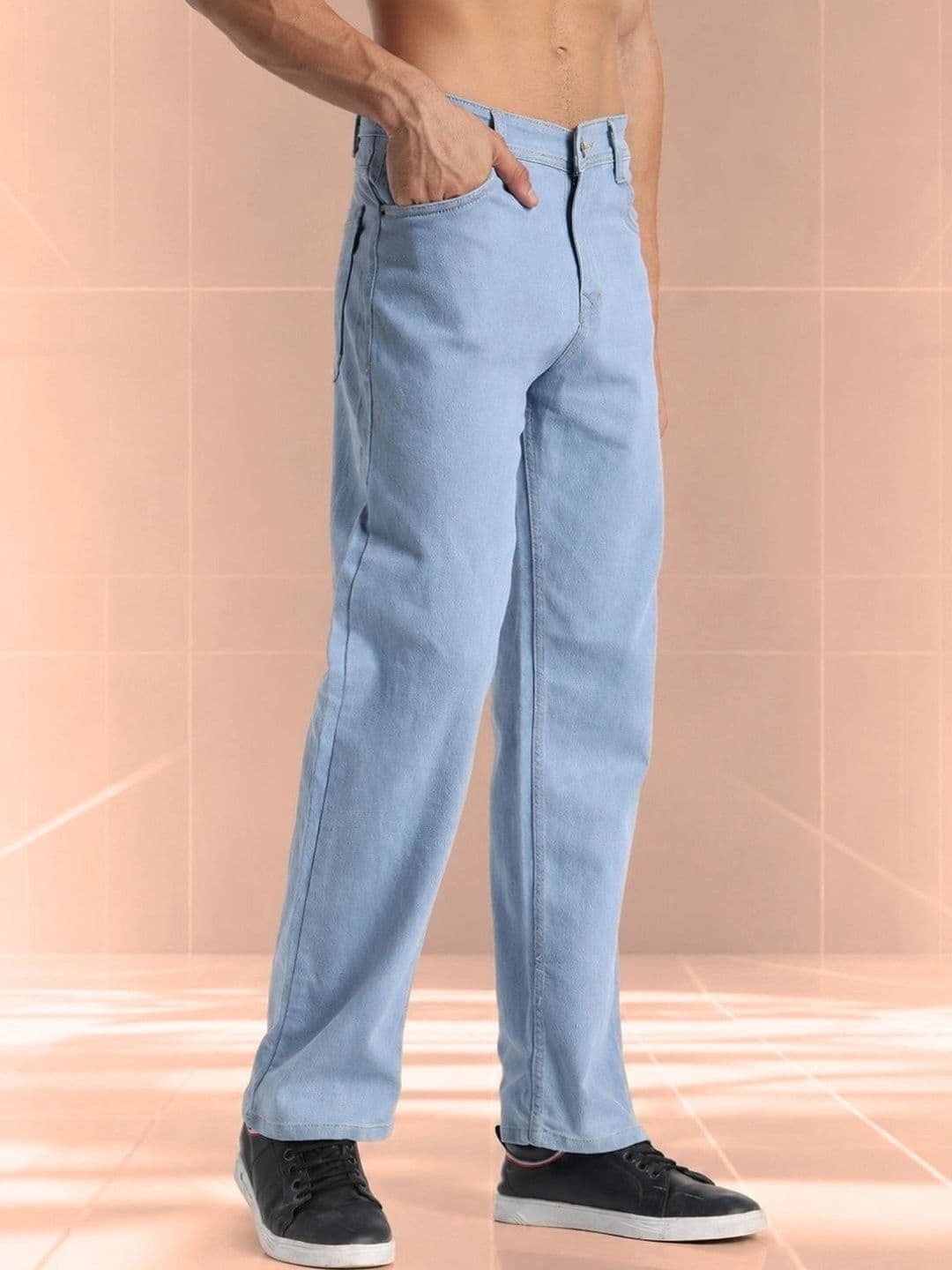 SYNZO Men Comfort Relaxed Fit Mid-Rise Jeans thumbnail 3