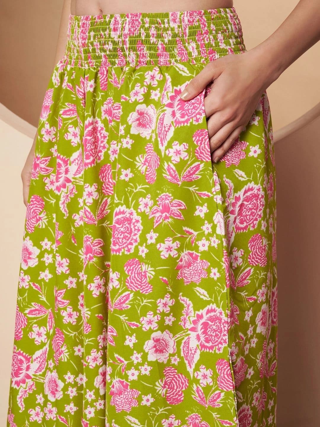 CORSICA Women Floral Printed Ethnic Palazzos thumbnail 3