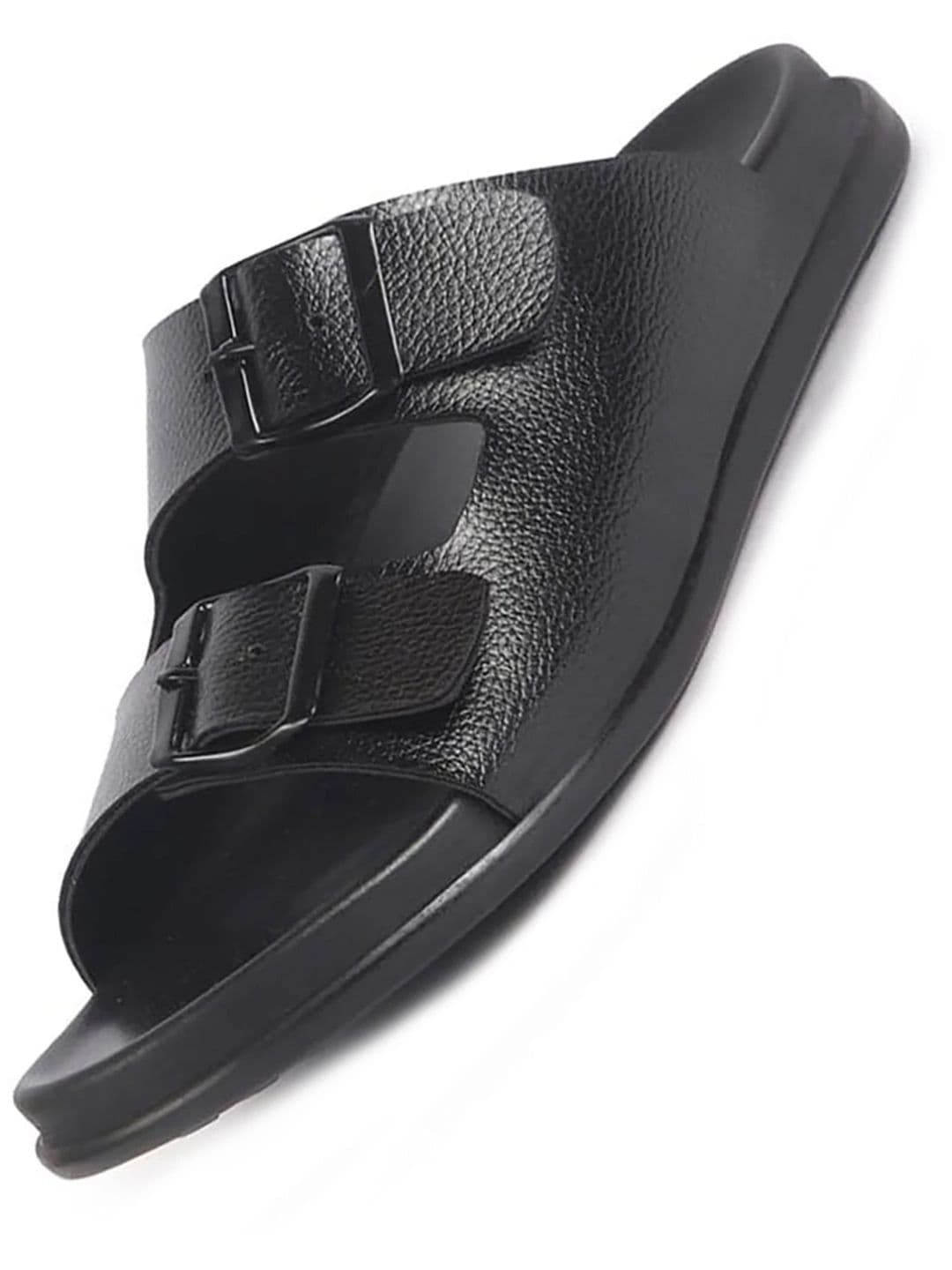 FAUSTO Men Comfort Open Toe Multi Adjustable Strap Slip On Sandals - view 1