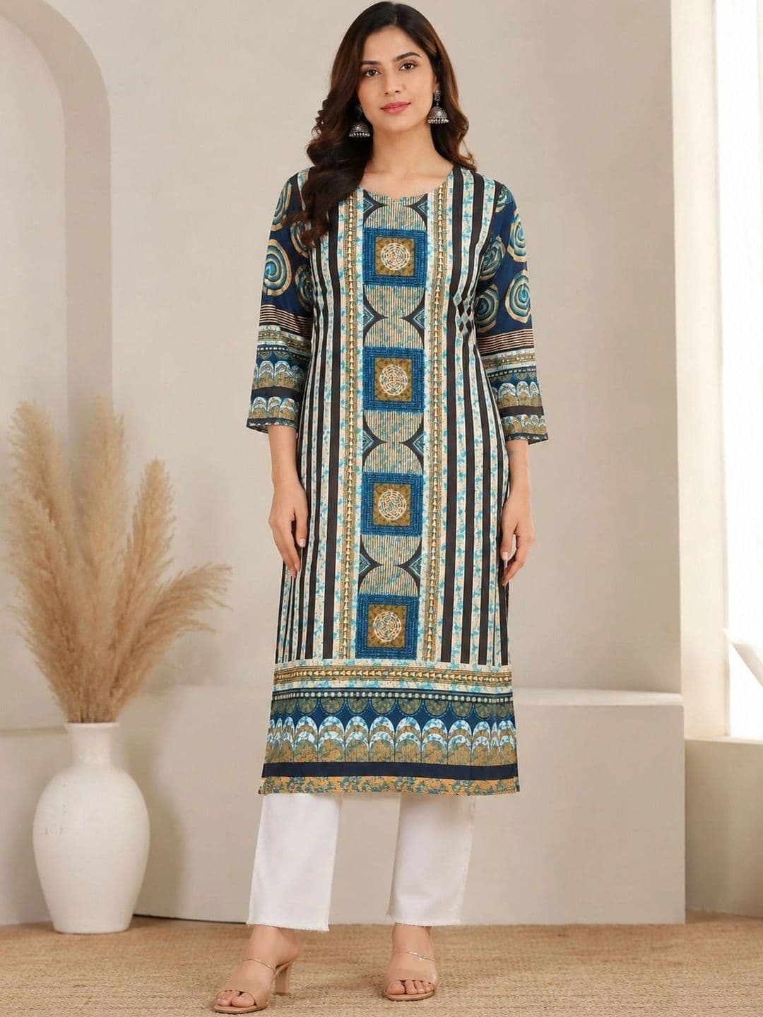 Anouk Women Ethnic Motifs Printed Kurta thumbnail 5