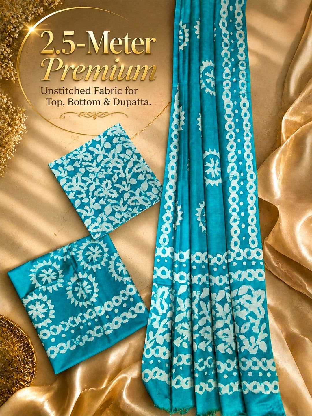 Mollika Printed Unstitched Dress Material thumbnail 4