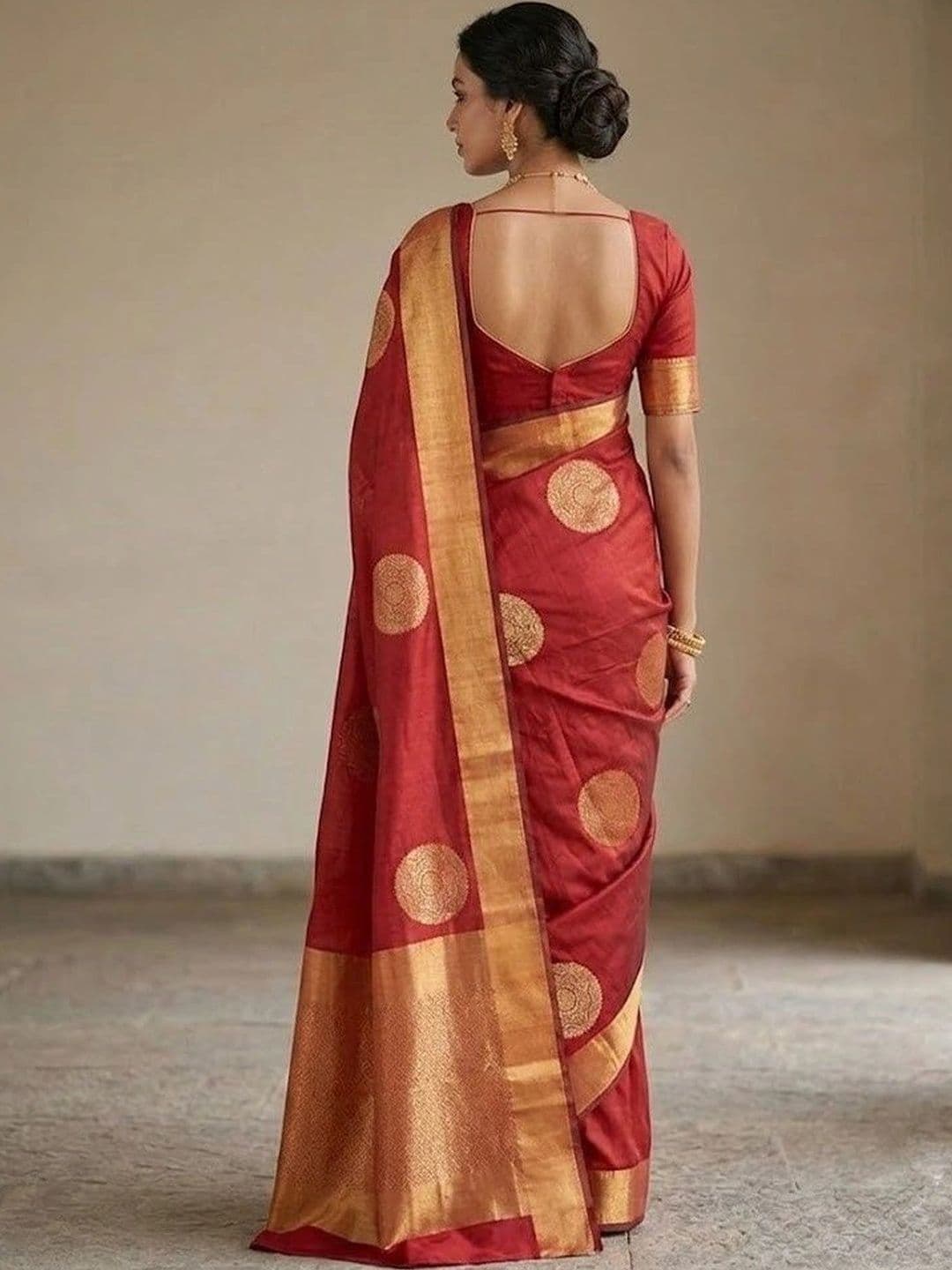 FASHIONIZO Woven Design Zari Art Silk Banarasi Saree thumbnail 2