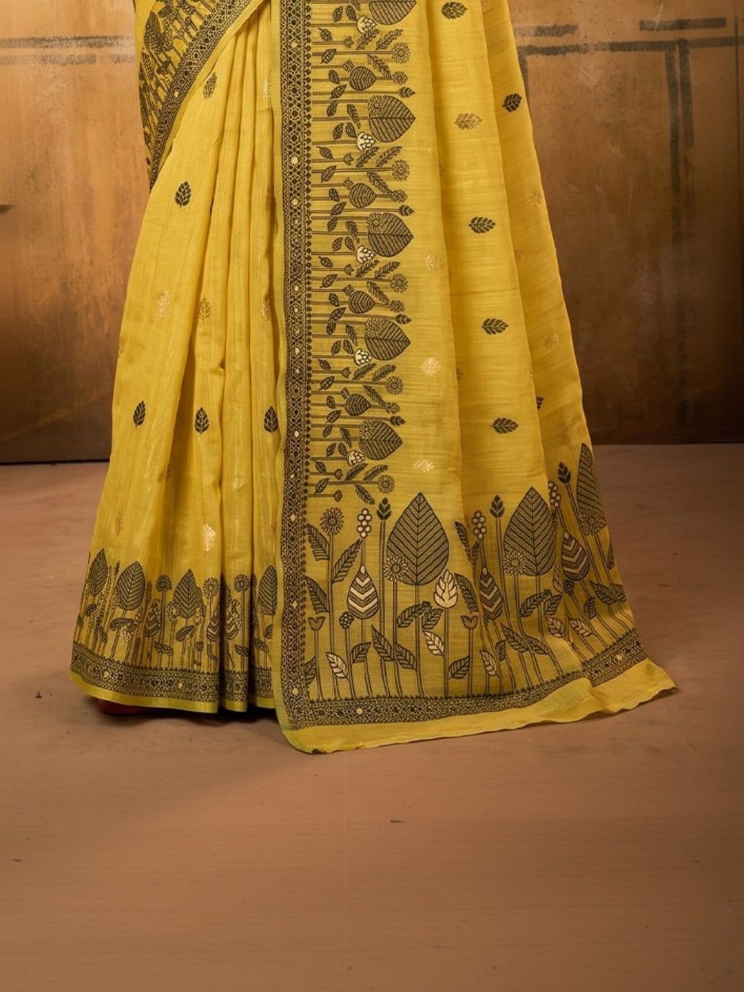 all about you Ethnic Motifs Zari Designer Saree thumbnail 2