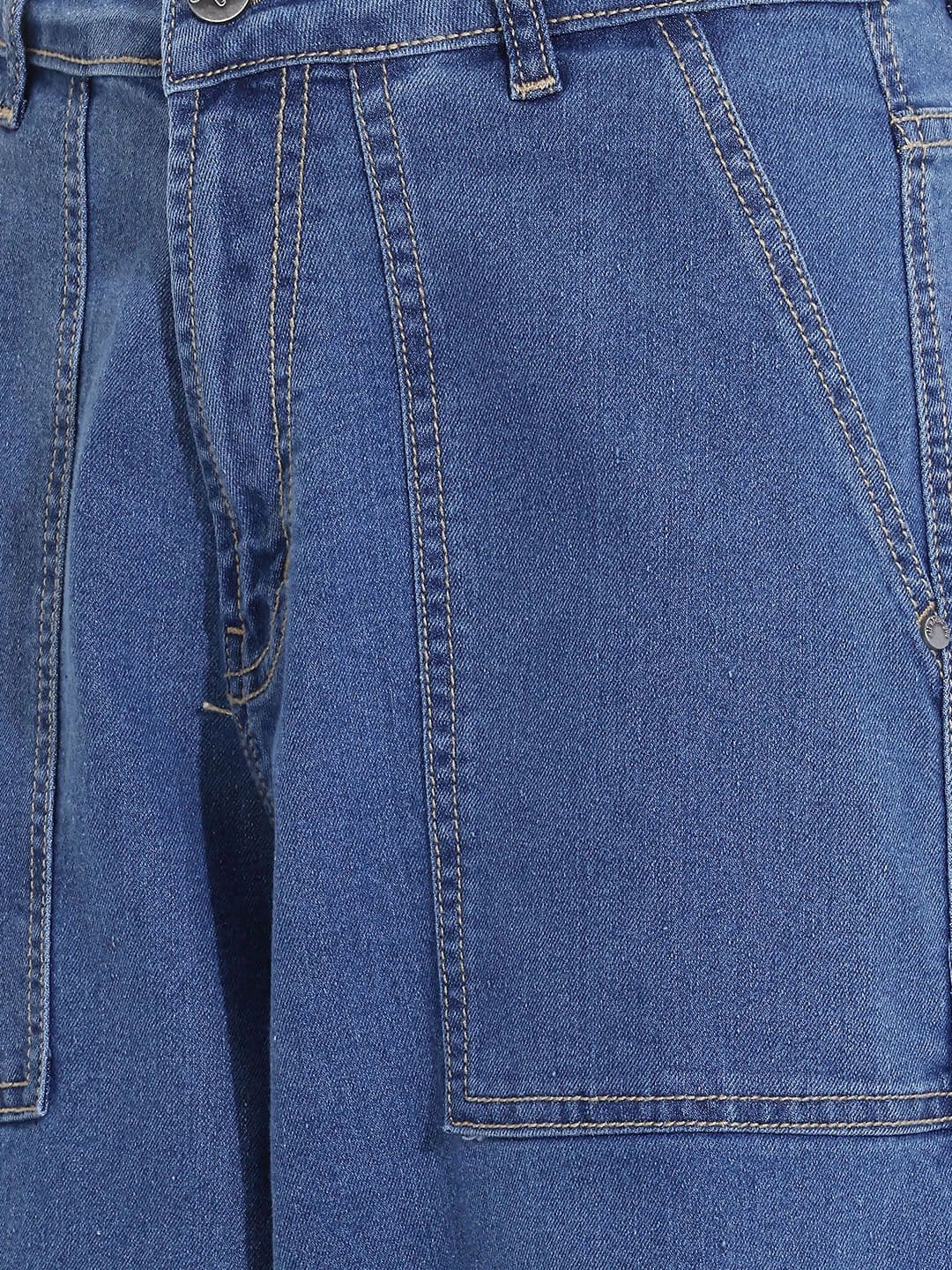 all about you Women Barrel Fit Cargo High-Rise Stretchable Jeans thumbnail 2