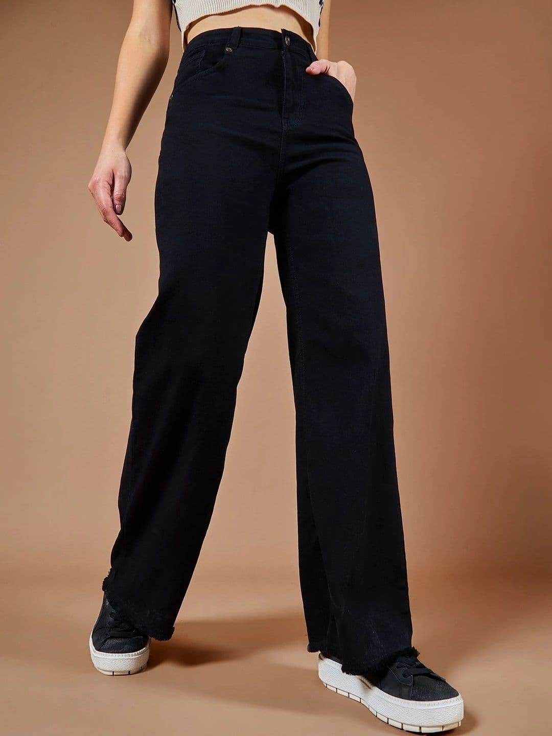 Roadster Women Wide Leg High-Rise Stretchable Jeans - view 1