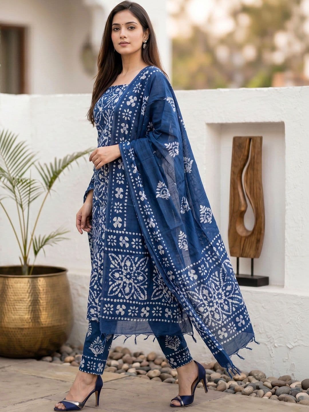 Mollika Printed Unstitched Dress Material thumbnail 2