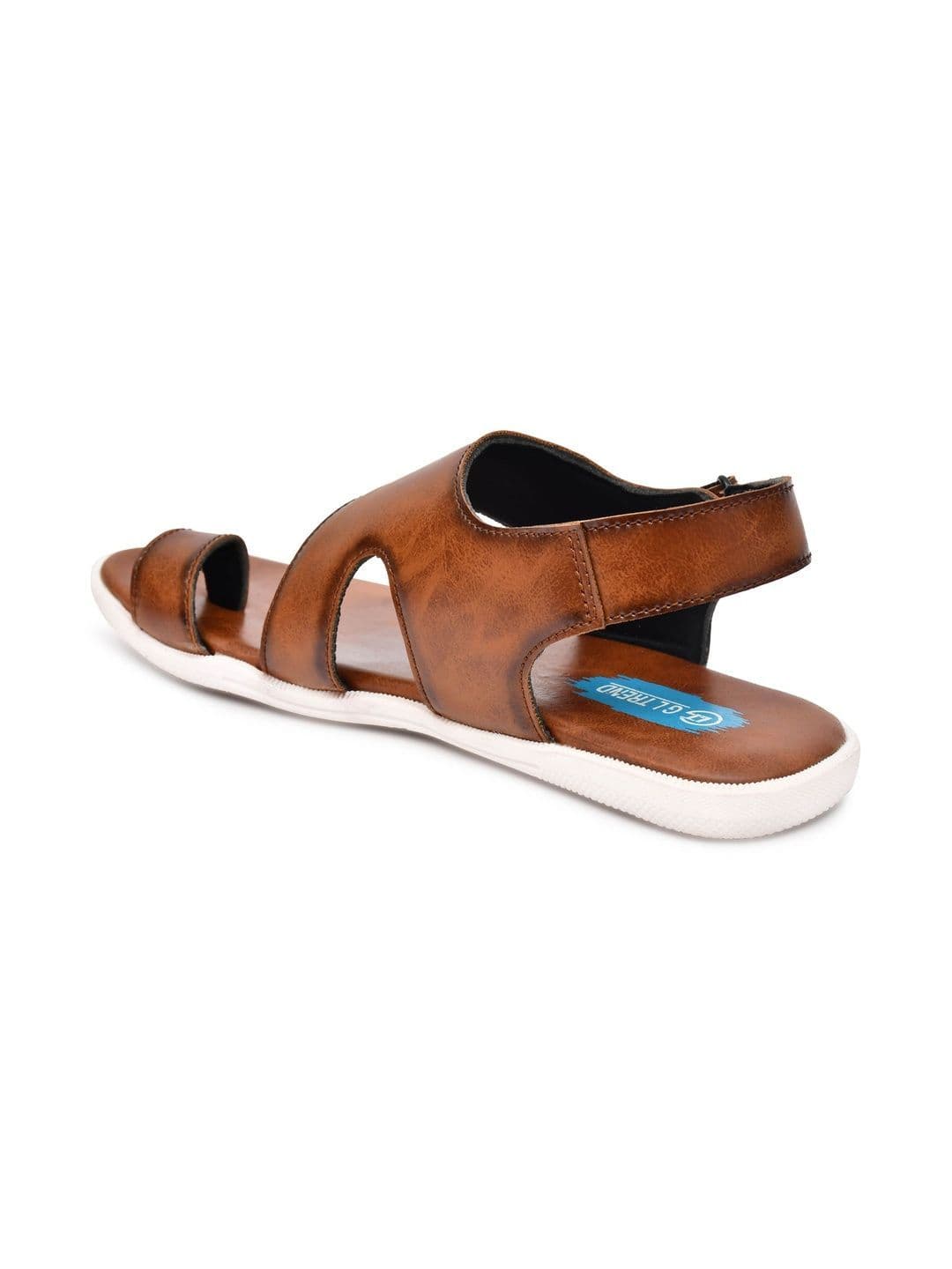 G L Trend Men's Tan Casual Comfort Open Toe Slip-On Sandals thumbnail 3