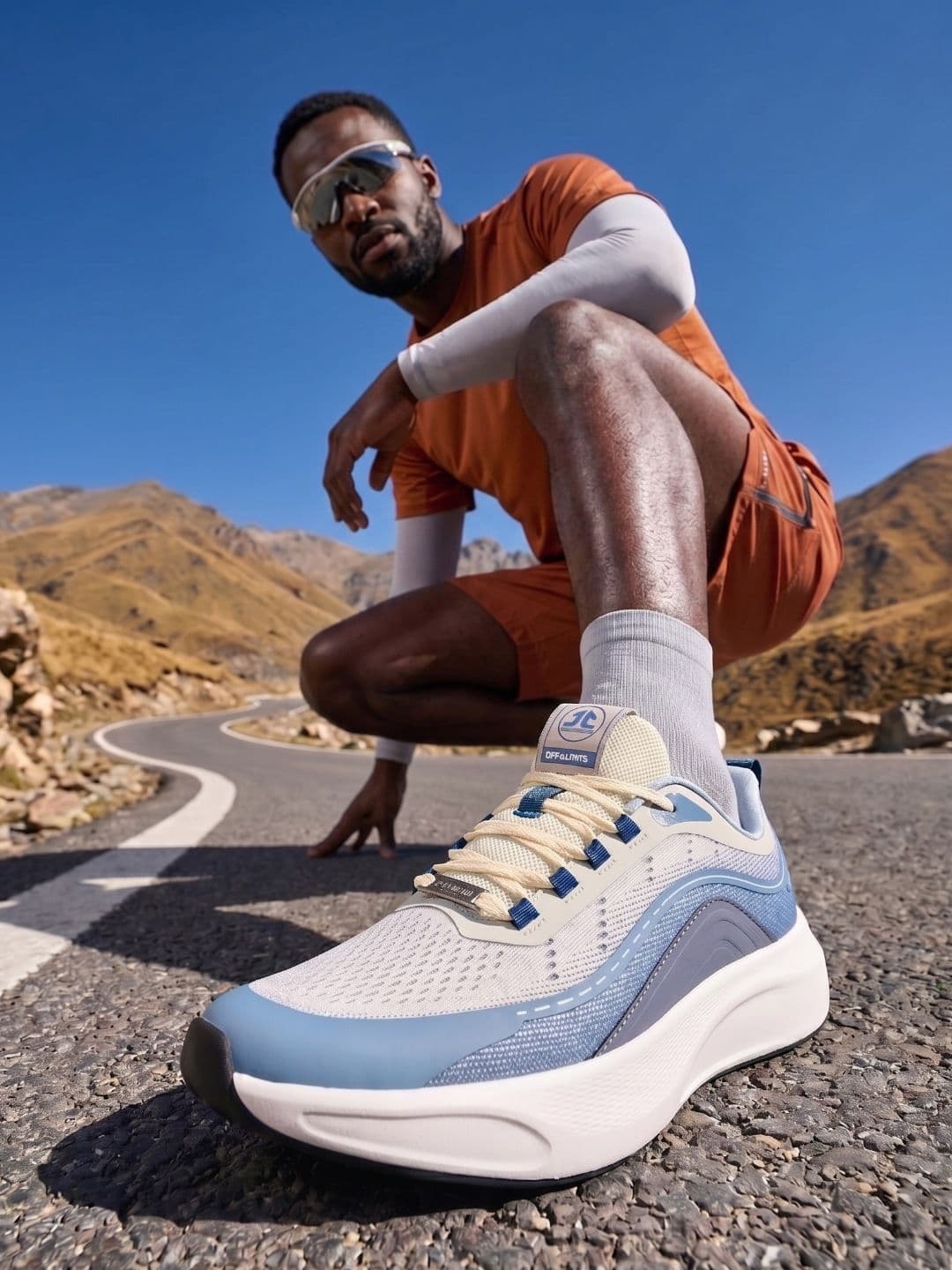 OFF LIMITS Apex Beige Mesh Running Shoes thumbnail 2
