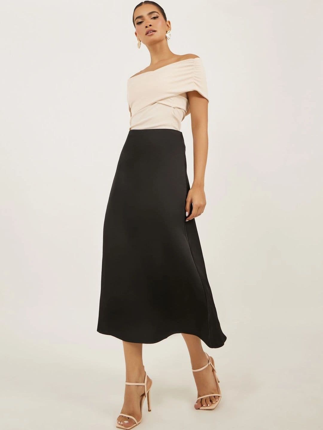 Styli Women Midi A-Line Skirt thumbnail 4