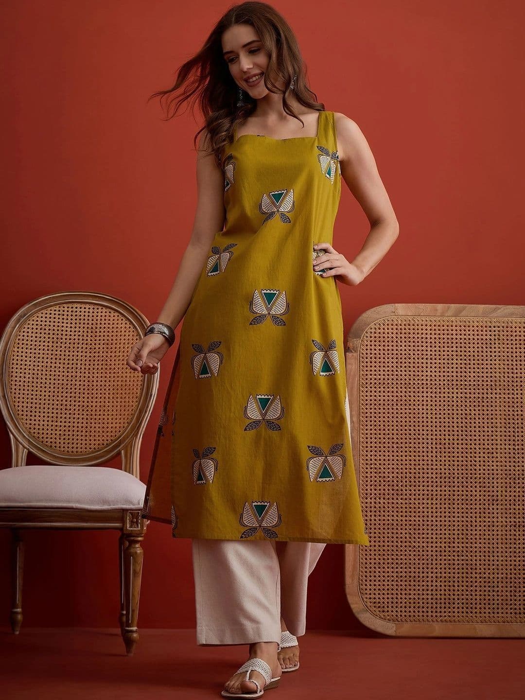 Stylum Women Ethnic Motifs Printed Kurta thumbnail 4