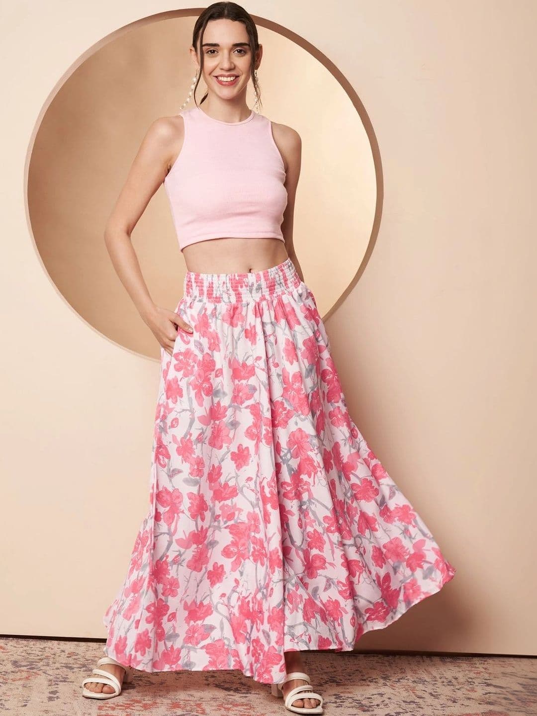 CORSICA Women Floral Printed Palazzos thumbnail 6