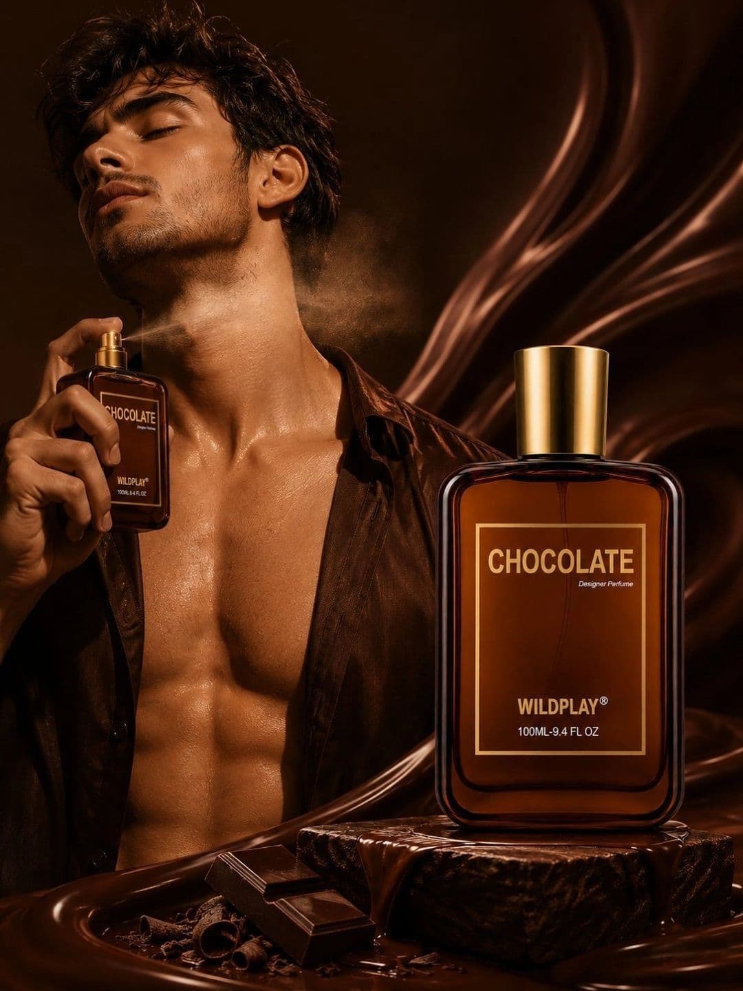 WILDPLAY Chocolate Long Lasting Eau De Parfum- 100 ml thumbnail 3