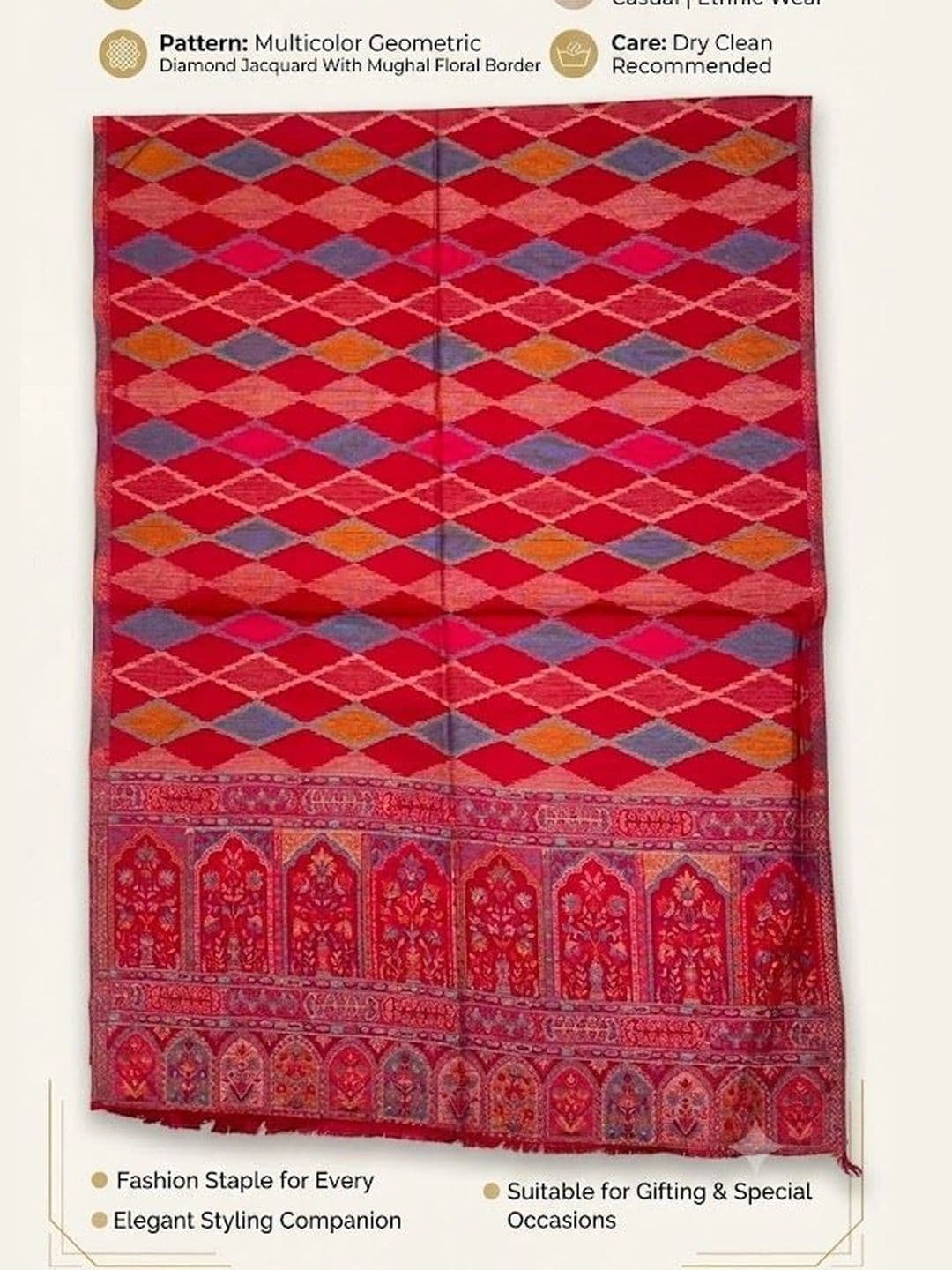 MUFFLY Men Woven Design Stole thumbnail 5