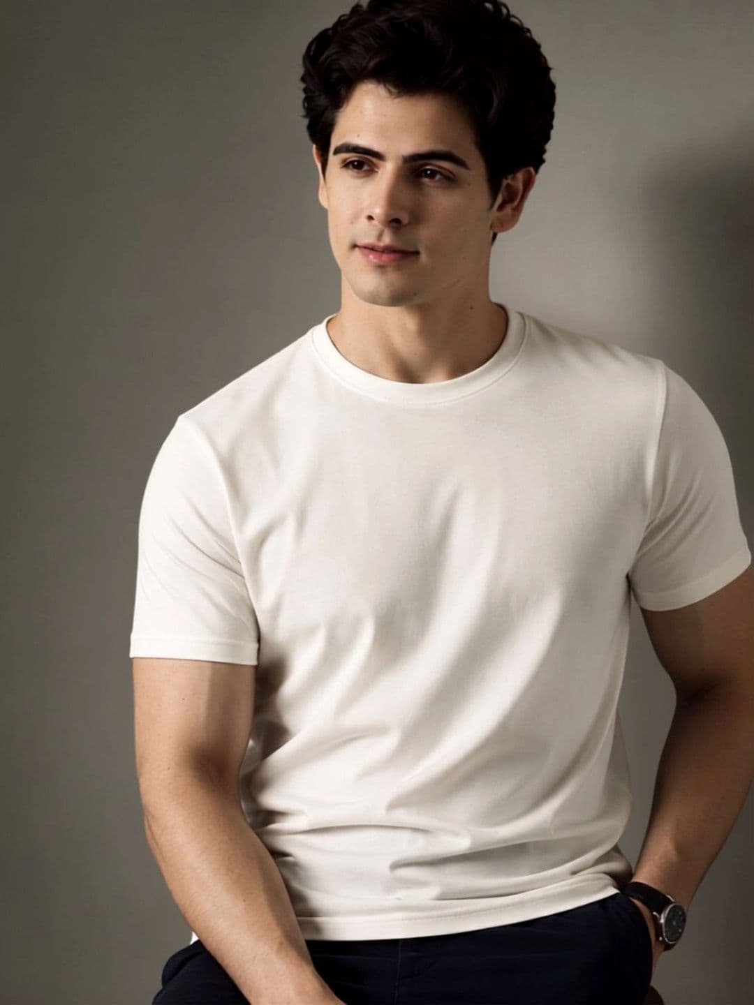 SOULIVELY Men Cotton Stretch T-shirt - view 1