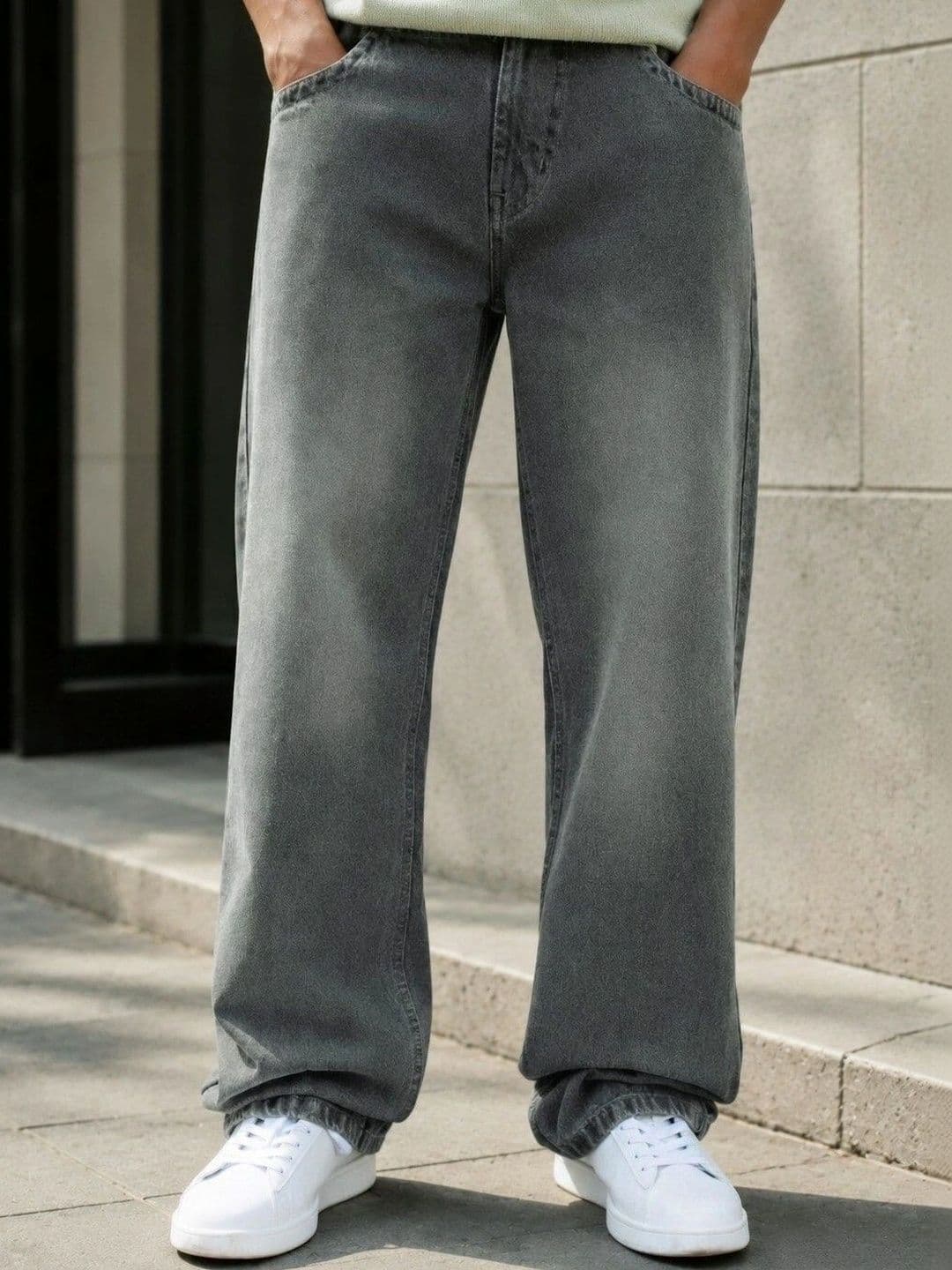 FICTION Men Comfort Relaxed Fit Mid-Rise Light Fade Ombre Jeans thumbnail 6