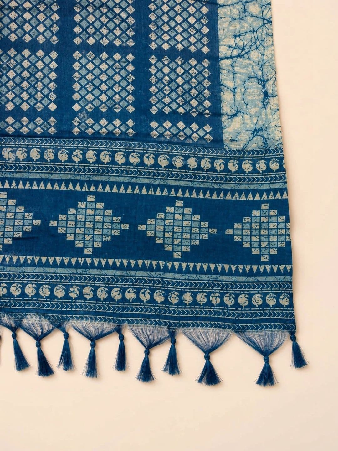 SAHINA DUPATTA Printed Art Silk Block Print Dupatta thumbnail 2