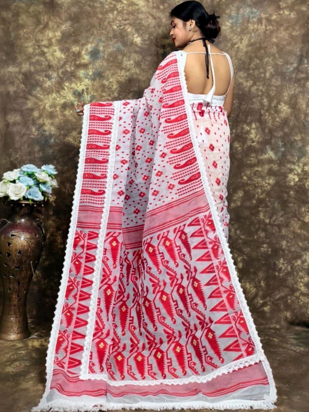 MRITTIKA LOOMS Pure Cotton Saree thumbnail 4