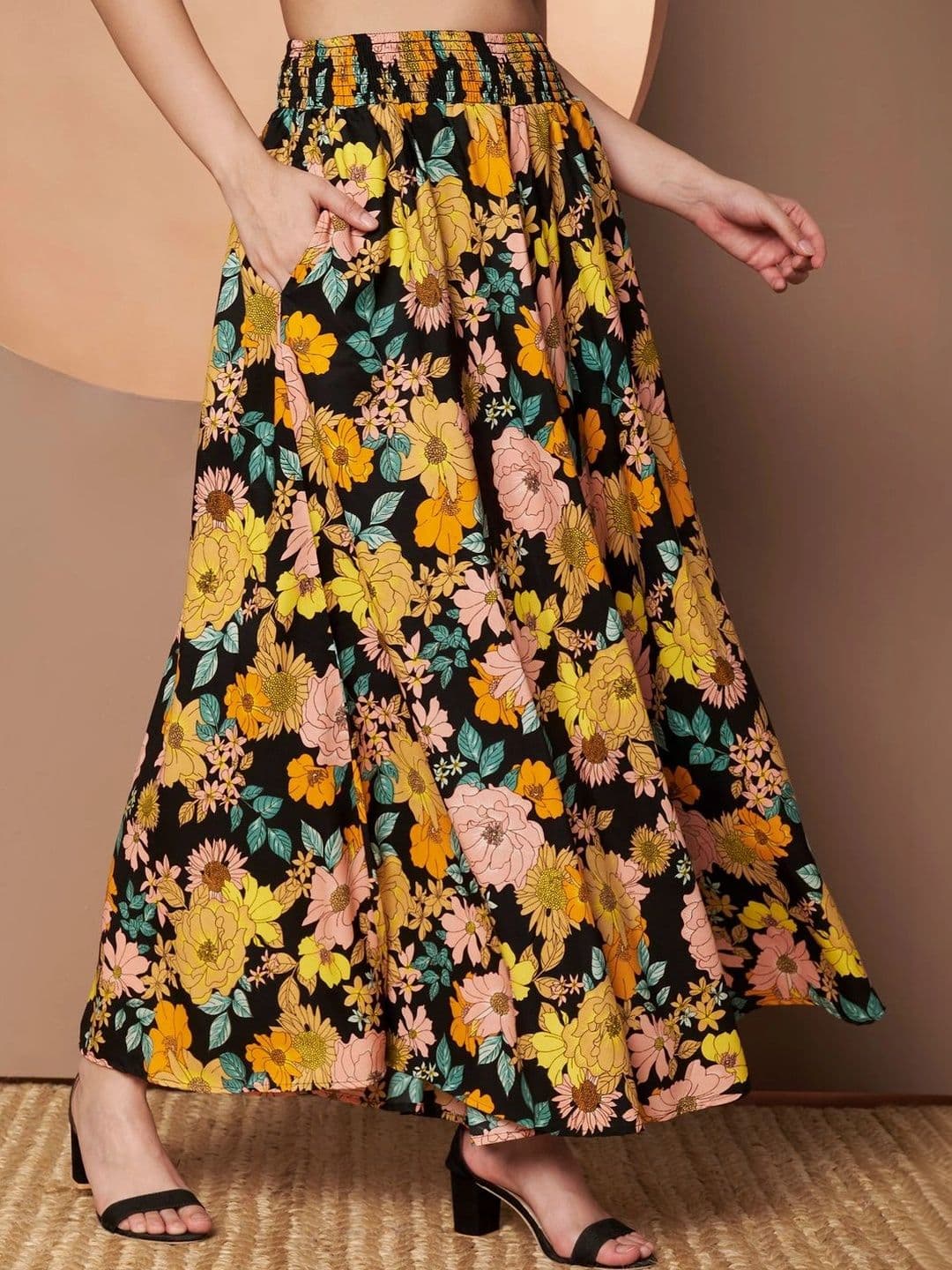 CORSICA Women Floral Printed Palazzos thumbnail 2
