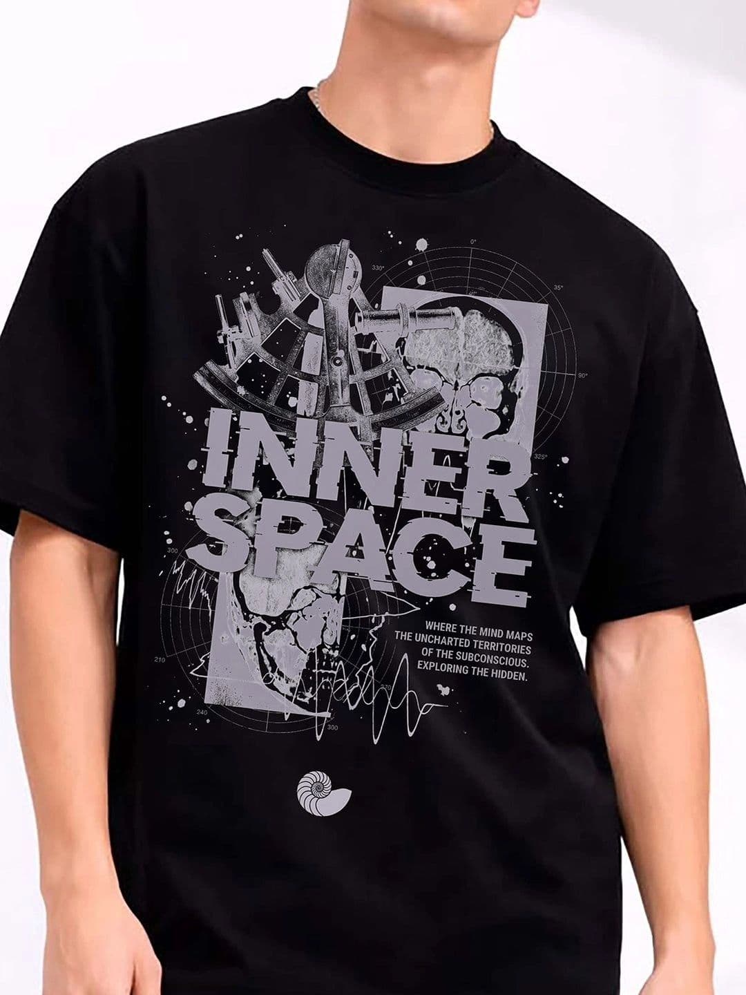 Mast & Harbour Men Typography Printed Drop-Shoulder Sleeves T-shirt thumbnail 3