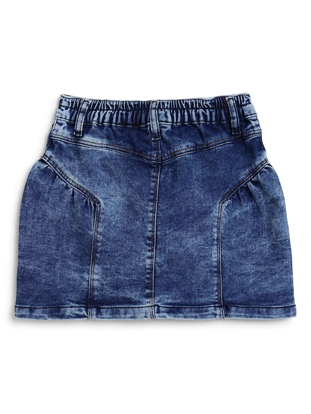 TALES & STORIES Girls Denim Washed Above Knee A-Line Skirt thumbnail 4