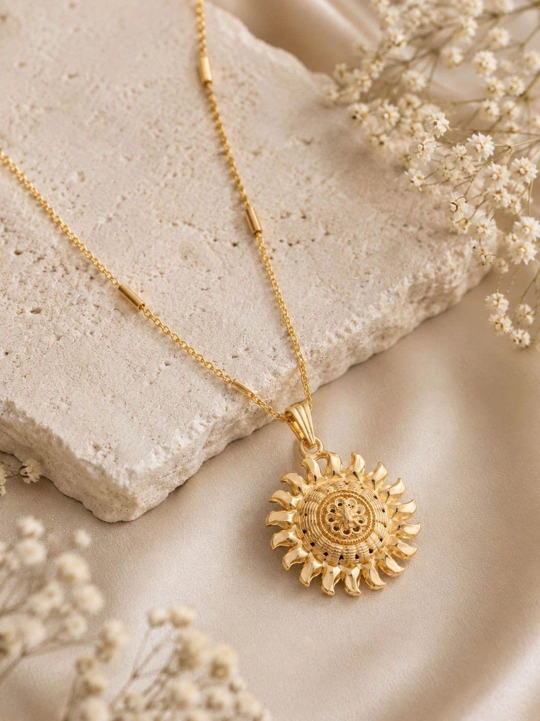 Dency Unisex Brass Gold-Plated Necklace - view 1