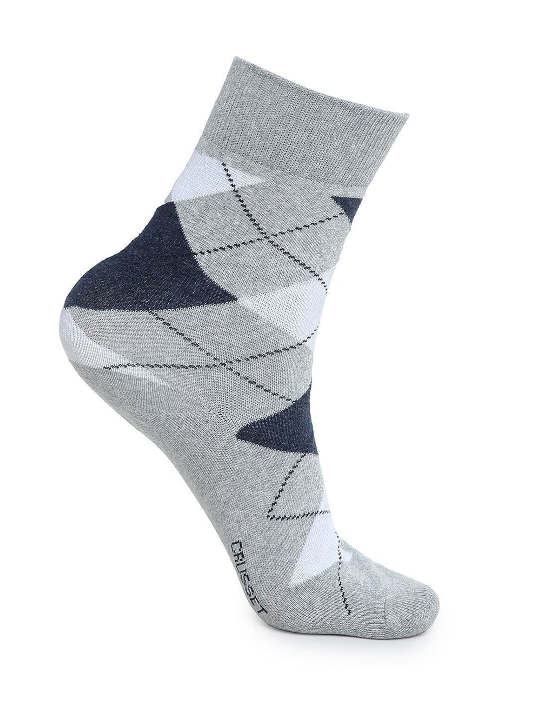 CRUSSET Men Pack Of 9 Men Assorted Patterned Calf-Length Formal Socks thumbnail 2