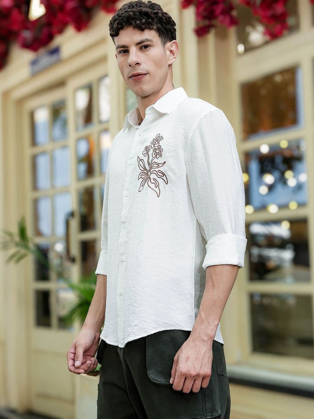 Eszett Men Floral Printed Casual Shirt thumbnail 2