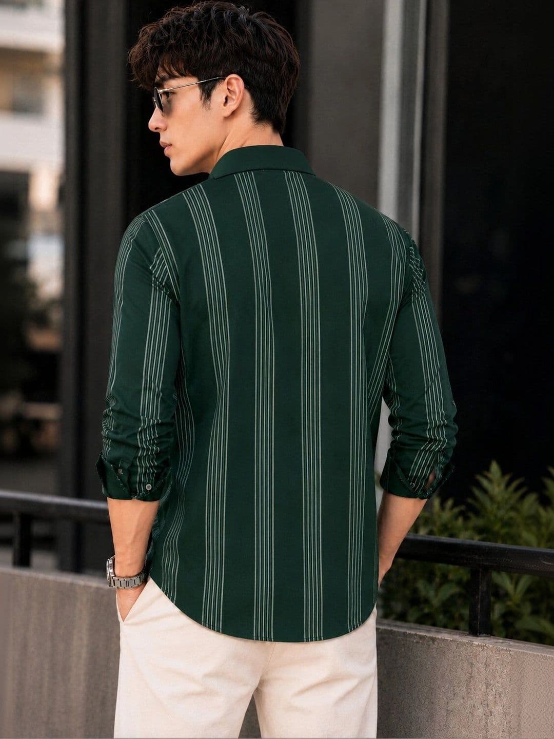 ROLLISTEAR Men Modern Striped Casual Shirt thumbnail 5