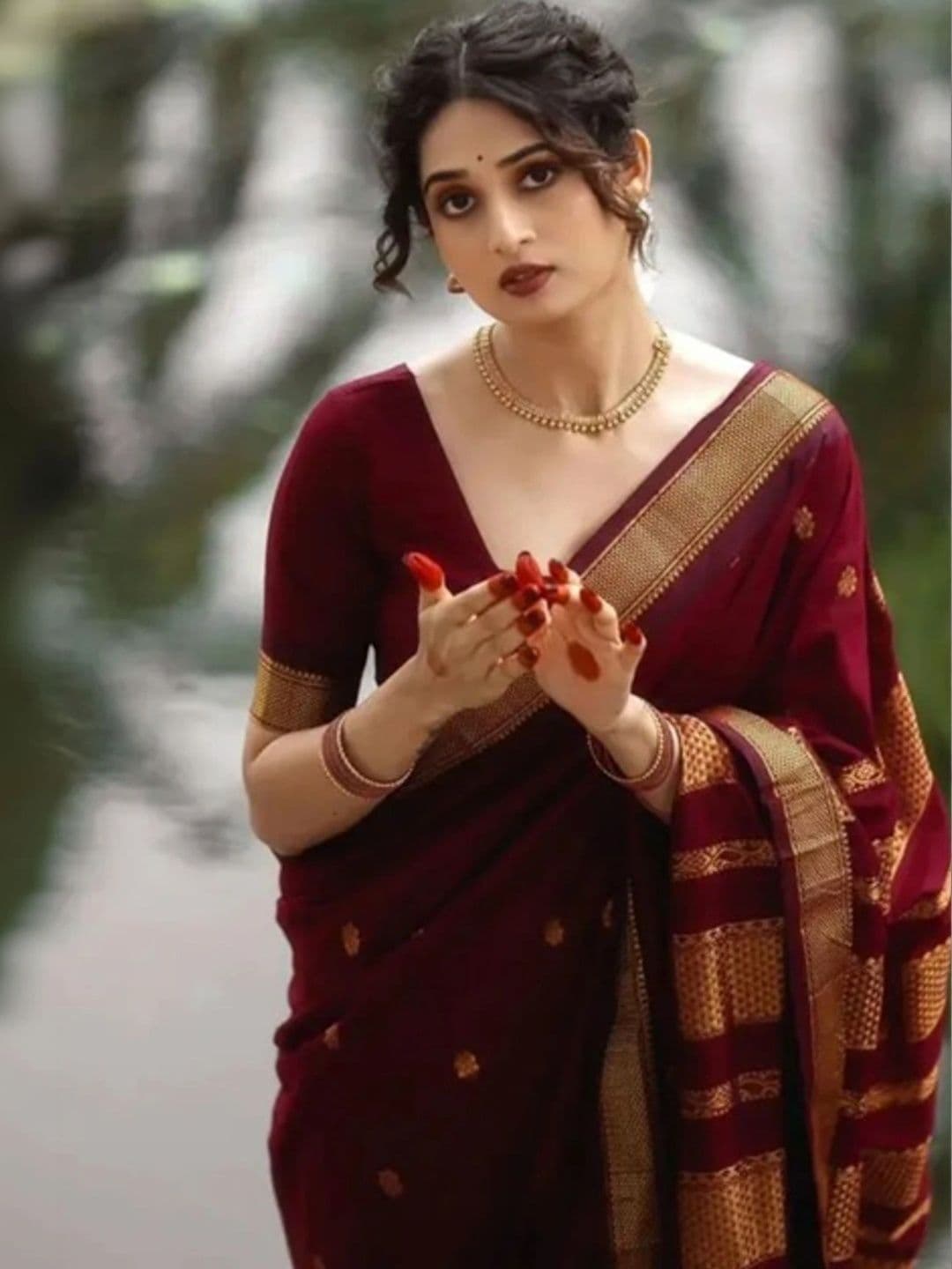VS MALL Ethnic Motifs Zari Banarasi Saree - view 1