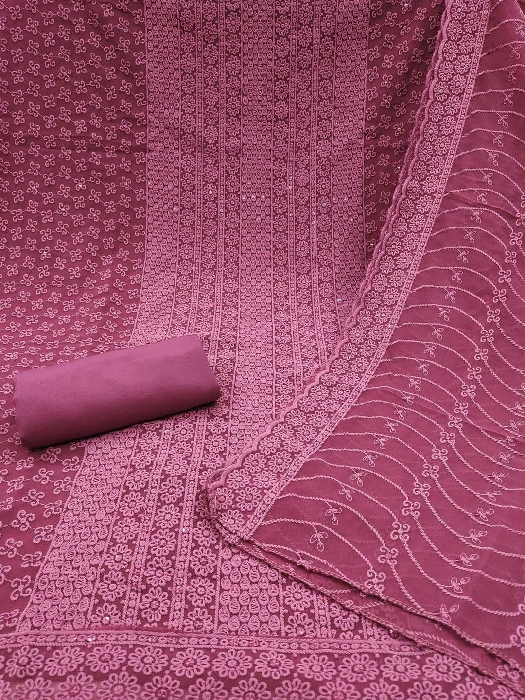 CLEMIRA Embroidered Unstitched Dress Material thumbnail 2