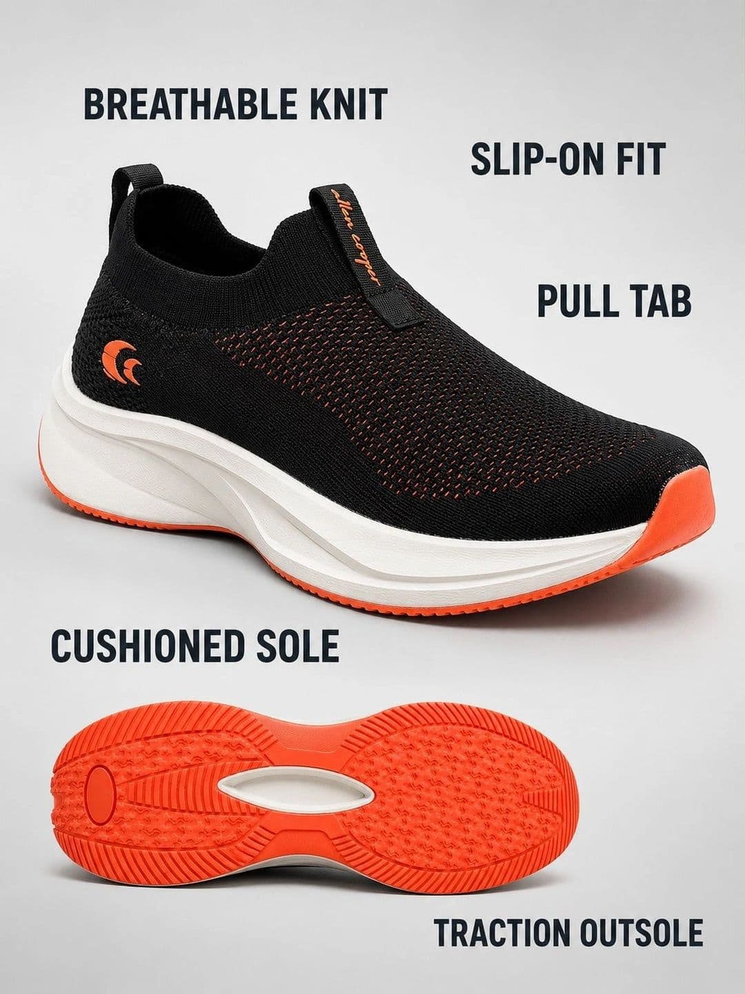 Allen Cooper Men Lightweight Running Non-Marking Shoes thumbnail 6