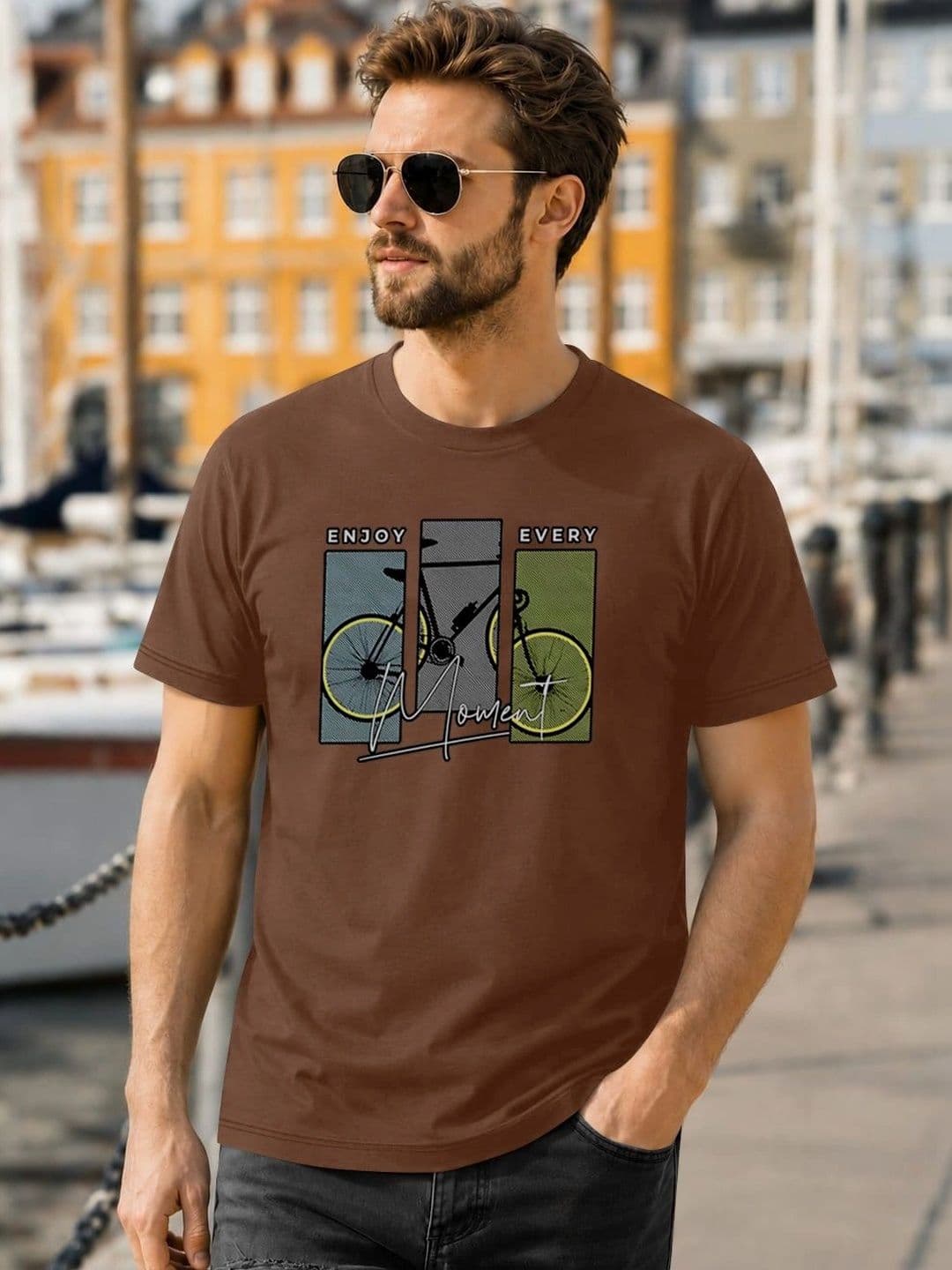 MODALEN Men Graphic Printed Round Neck T-Shirt - view 1