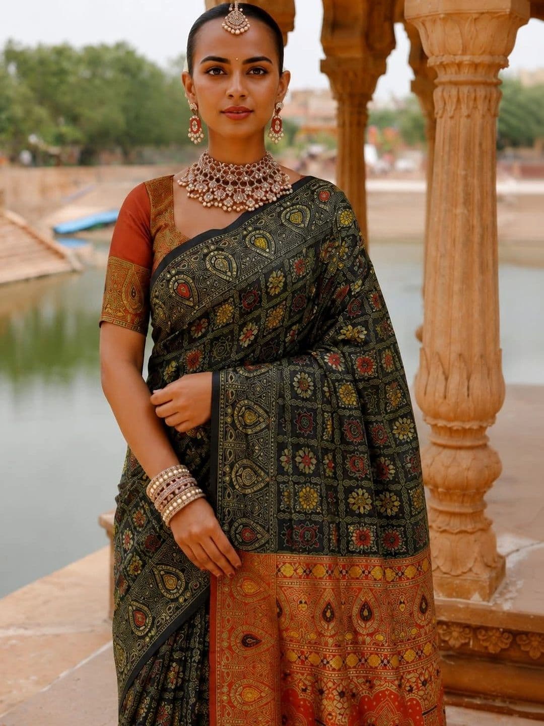 vastranagari Woven Design Zari Art Silk Designer Banarasi Saree - view 1
