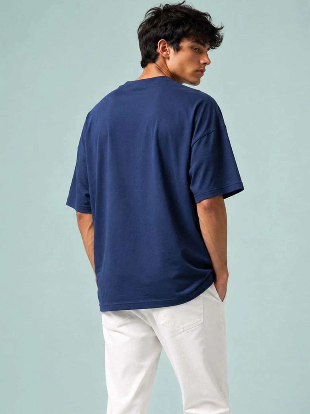 Mast & Harbour Men Oversized T-shirt thumbnail 2