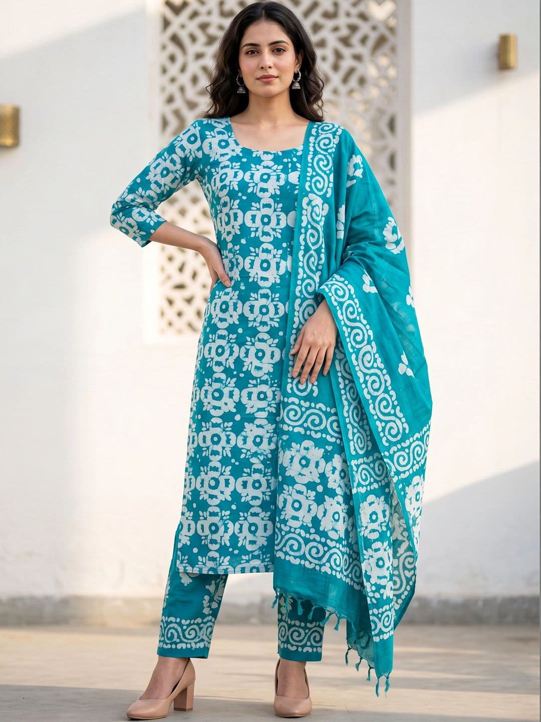 Mollika Printed Unstitched Dress Material - view 1